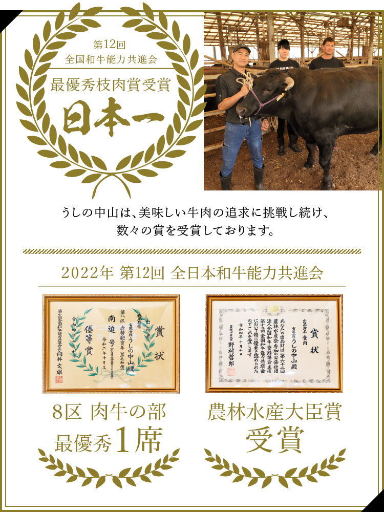 うしの中山 オンラインショップ 鹿児島県産 黒毛和牛